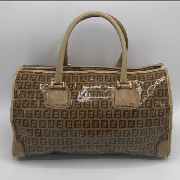 Fendi Handbags - Authentic FENDI Coated Canvas Large Speedy Fendi Bag